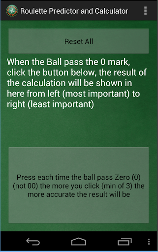 Roulette Predictor &Calculator Screenshot4