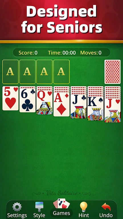 Vita Solitaire for Seniors Screenshot3