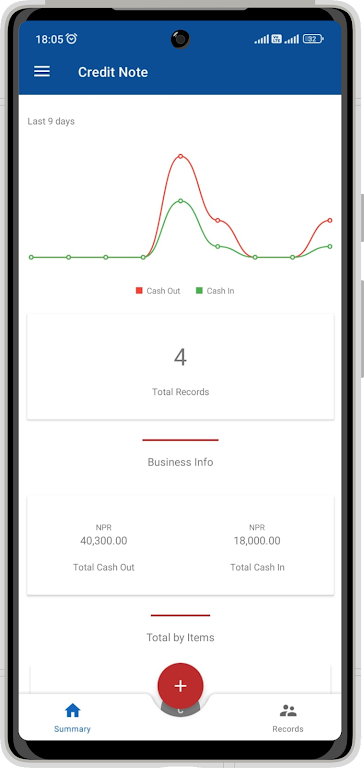 Credit Note - Payment Tracker Screenshot1