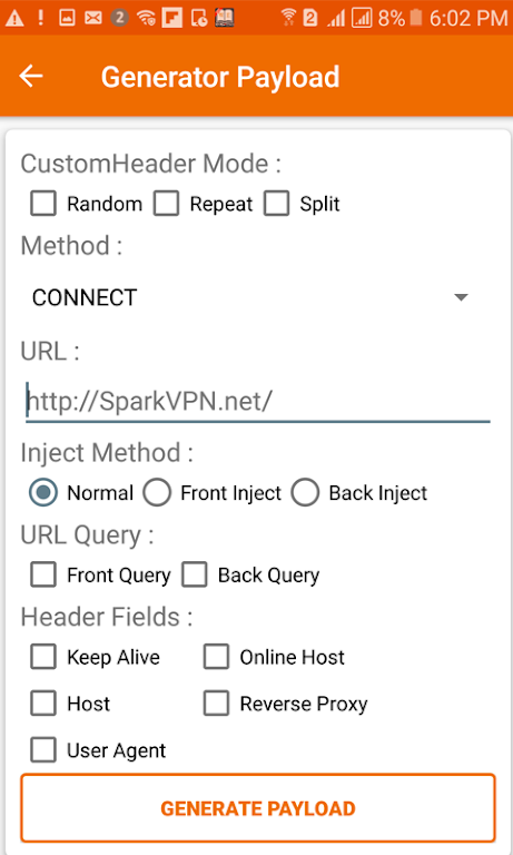 Spark VPN - (SSH/Proxy/VPN) Screenshot1