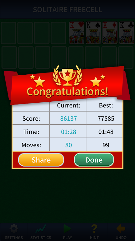 FreeCell Solitaire Classic Screenshot2