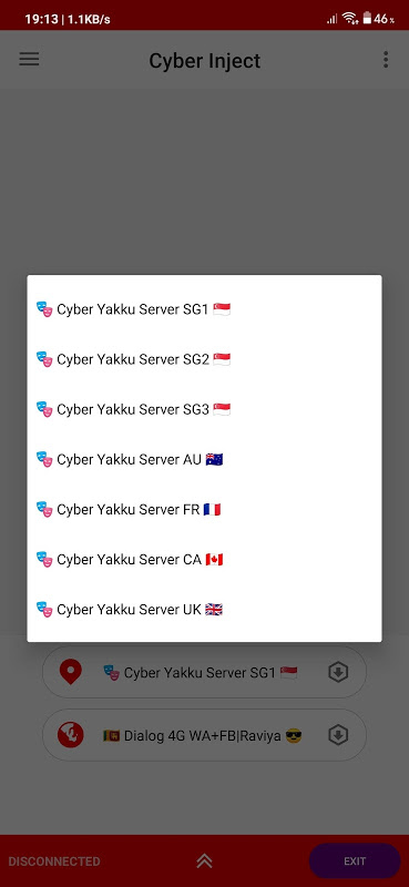 Cyber Inject Lite - Free SSH/SSL/HTTP Tunnel VPN Screenshot3