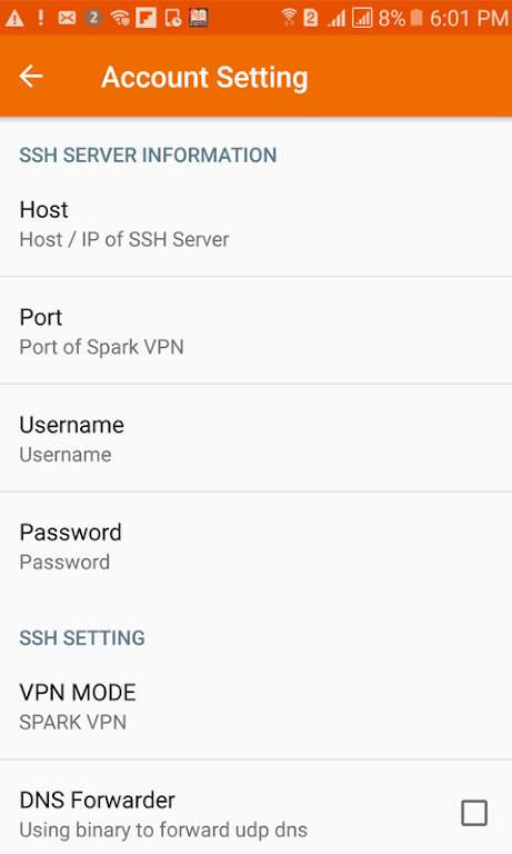 Spark VPN - (SSH/Proxy/VPN) Screenshot2