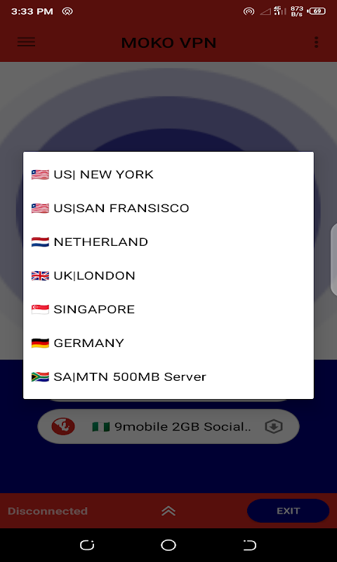 Moko VPN - Free Fast SHH/HTTP/SSL Tunnel Screenshot3
