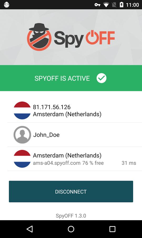 SpyOFF - VPN Client Screenshot3