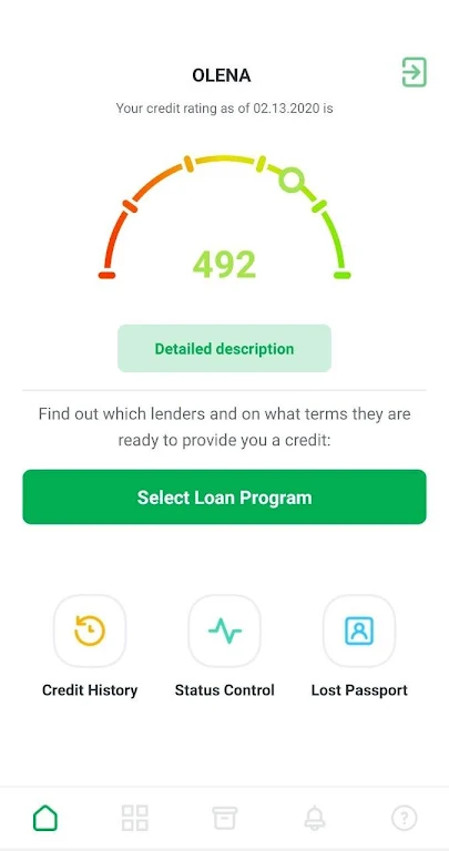 Credit history Screenshot2