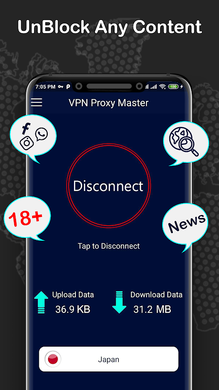 Mid VPN – Free Super Proxy: Fast & Secure VPN Screenshot1