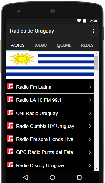 Radios Emisoras del Uruguay FM Screenshot1