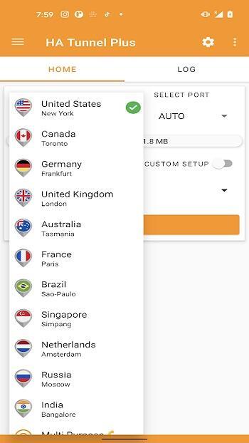 HA Tunnel Plus - 100% Free VPN Tunnel Screenshot5