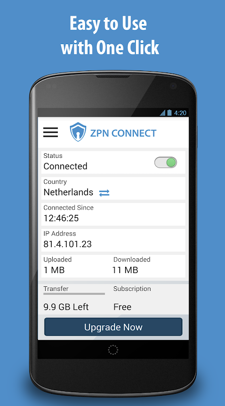 VPN Free Unblock Proxy - ZPN Screenshot1