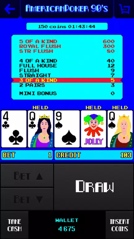 American Poker 90's Casino Screenshot2