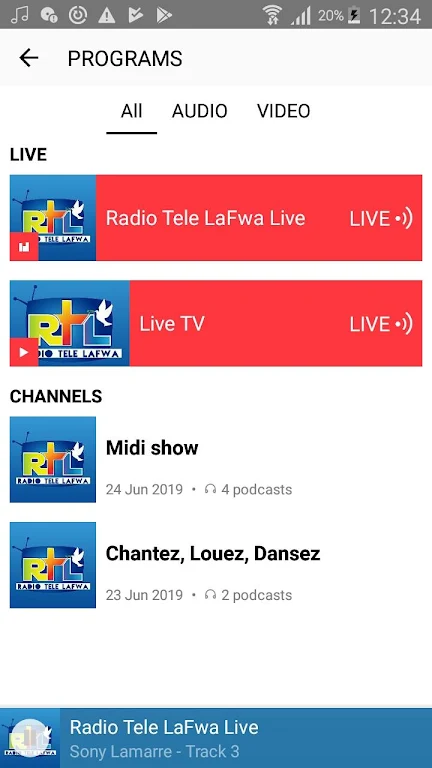 Radio Tele LaFwa Screenshot4