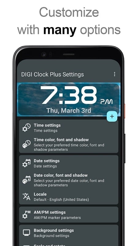 DIGI Clock Widget Plus Screenshot3