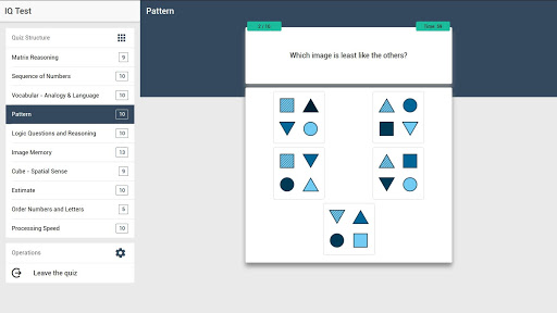 IQ Test - The Intelligence Quiz Screenshot1