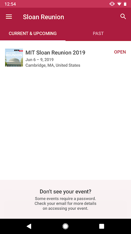 MIT Sloan Reunion Screenshot1