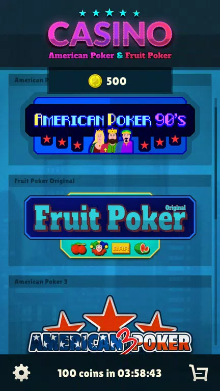 American Poker 90's Casino Screenshot1