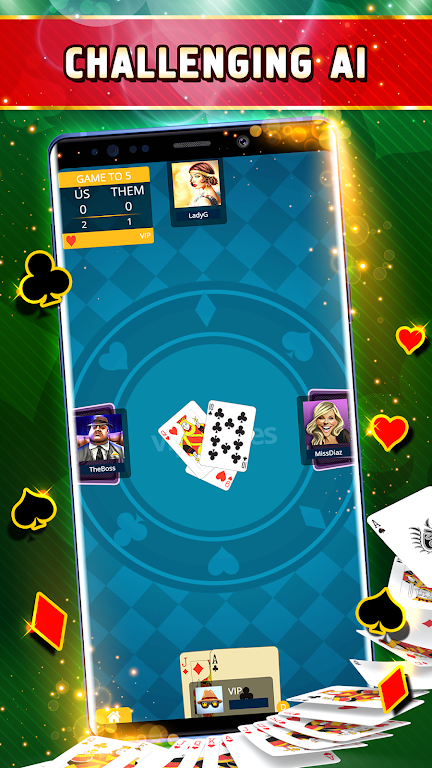 Euchre Offline - Single Player Screenshot2