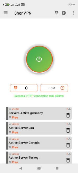 Shen VPN: fast & secure Screenshot2