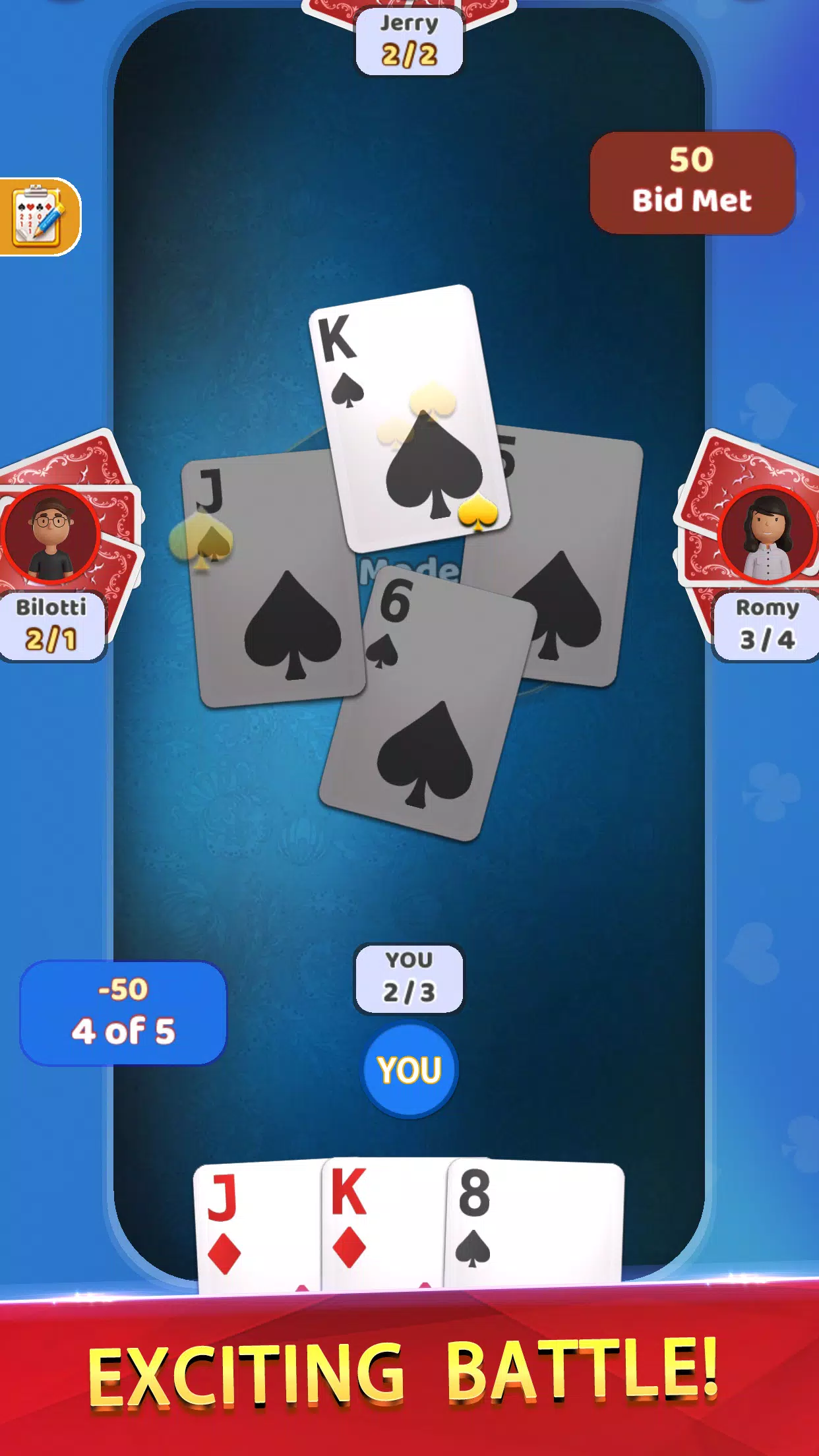 Spades Offline - Card Game Screenshot1