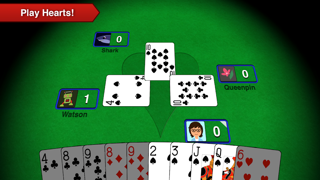 Hearts + Classic Card Game Screenshot3