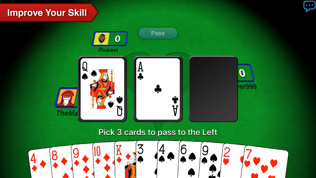 Hearts + Classic Card Game Screenshot1