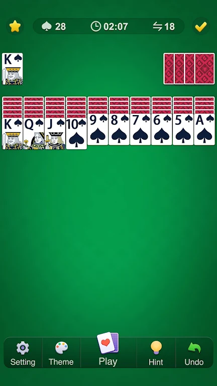 Spider Solitaire Classic Screenshot1