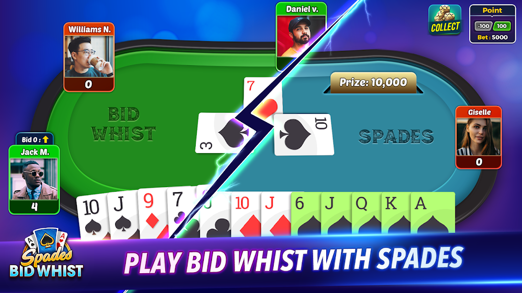 Spades: Bid Whist Classic Game Screenshot2