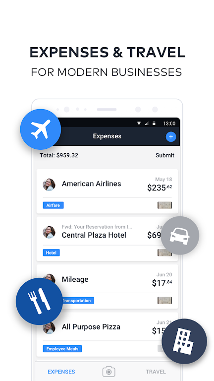 TravelBank - Travel & Expenses Screenshot1