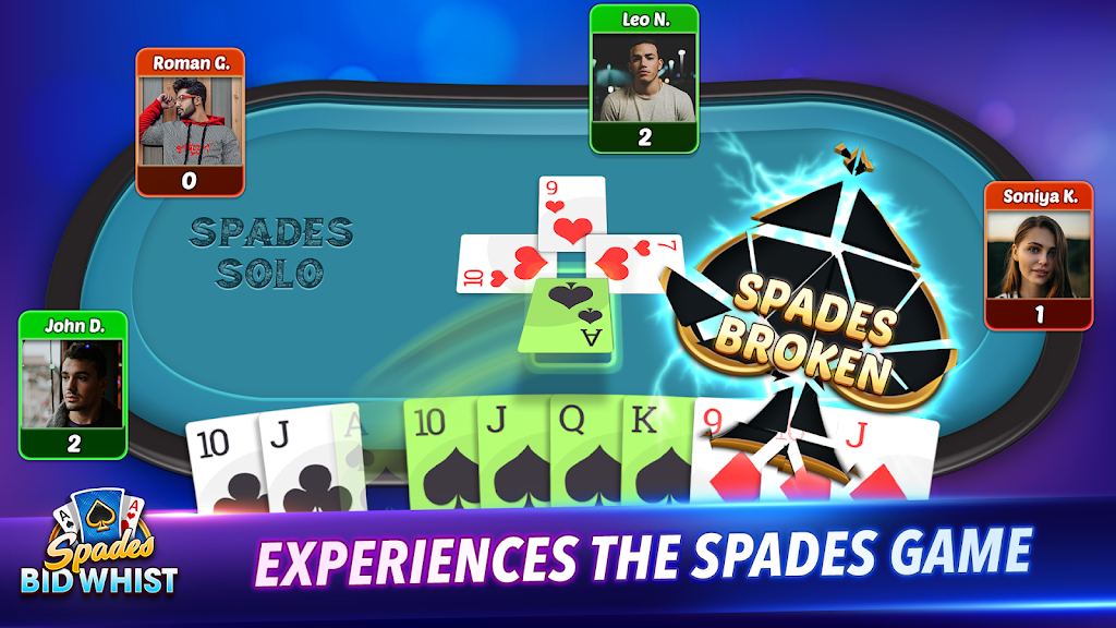 Spades: Bid Whist Classic Game Screenshot3