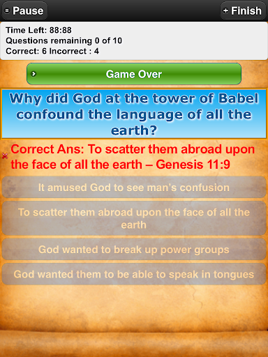 Bible Trivia Quiz Free Bible G Screenshot3