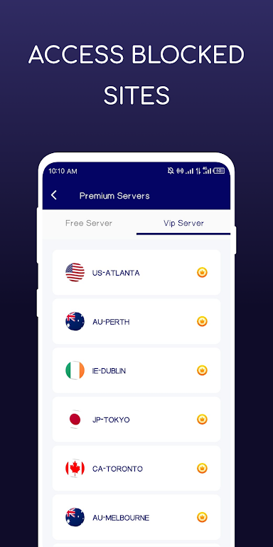 BlueX VPN - Fast & Secure Screenshot3