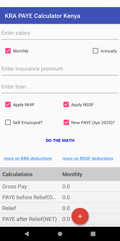 KRA PAYE Tax Calculator Kenya Screenshot2