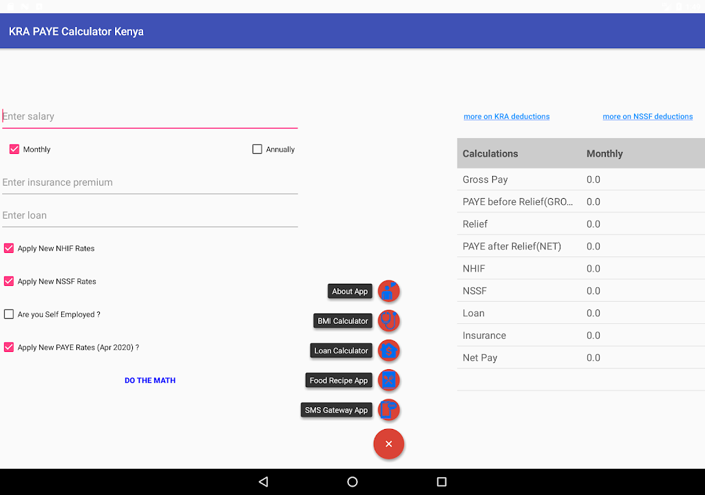 KRA PAYE Tax Calculator Kenya Screenshot4