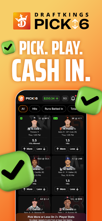 DraftKings Pick6: Fantasy Game Screenshot1