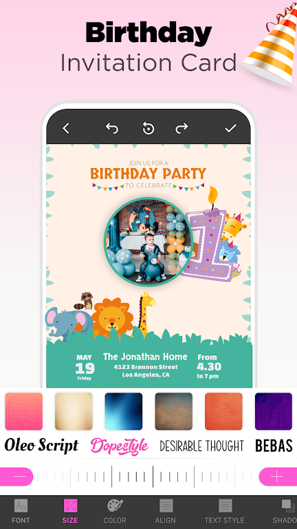 Invitation Card Maker & Design Mod Screenshot3