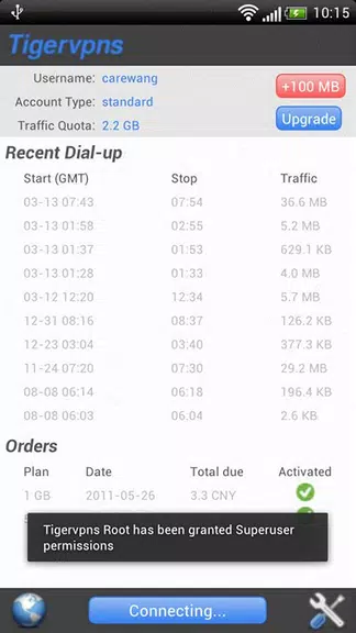 Tigervpns Vpn Client (Root) Screenshot2