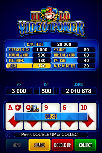 HiLo Video Poker Screenshot2