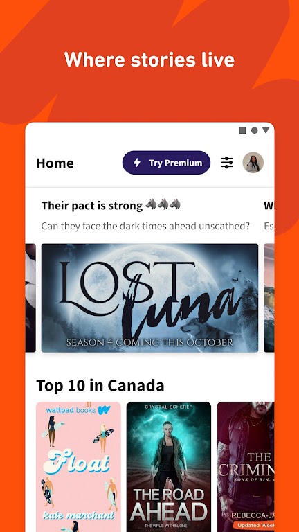 Wattpad – Read & Write Stories Mod Screenshot1