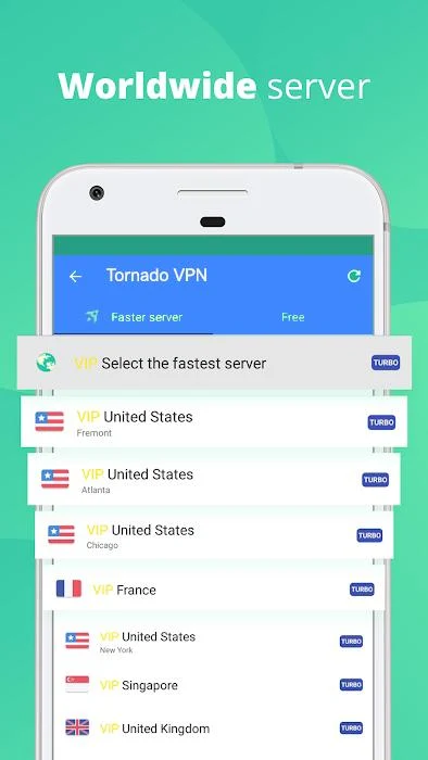 Tornado VPN – Ultimate Free & Fast Security Proxy Screenshot2