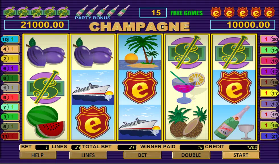 Champagne Slot Screenshot4