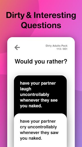 Would you Rather? Dirty & Evil Drinking Game Screenshot2