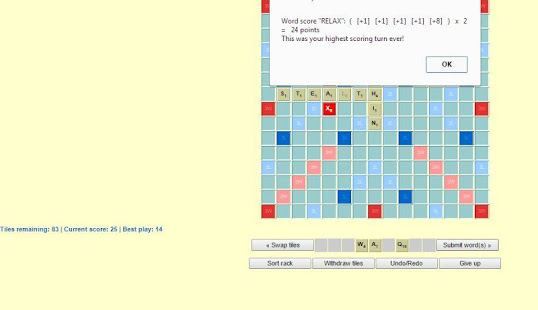 Scrabble Solitaire Screenshot2