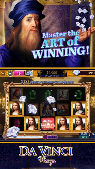 Double Da Vinci Diamonds SLOTS Screenshot3