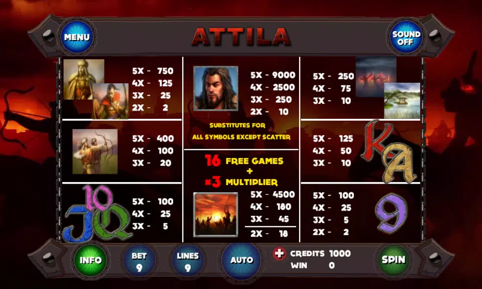 Attila Slot Screenshot3