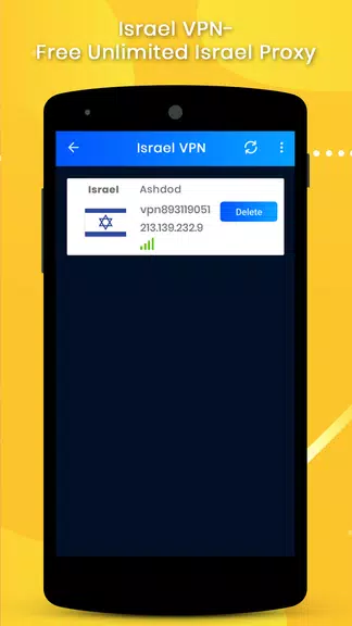 Israel VPN-Free Unlimited Israel Proxy Screenshot3