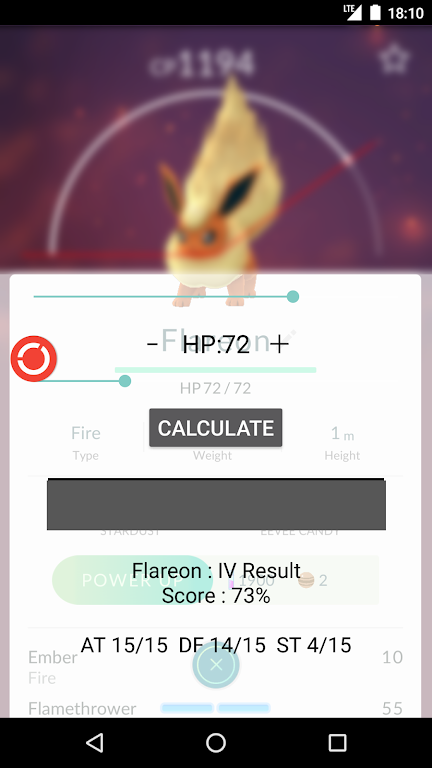 IV Calculator for Pokemon GO Screenshot3