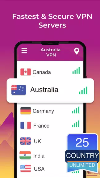 Australia VPN - Free VPN Proxy Server & Secure Screenshot2