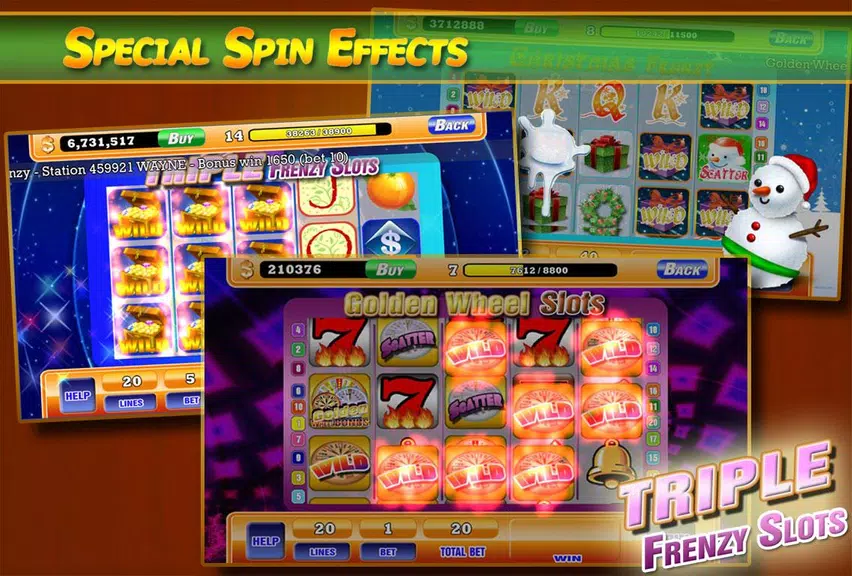 FreeSlots - Triple Wheel Bonus Screenshot3