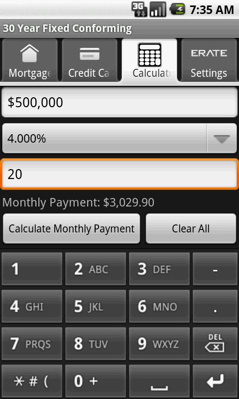 Mortgage Rates, Mortgage Calc Screenshot4