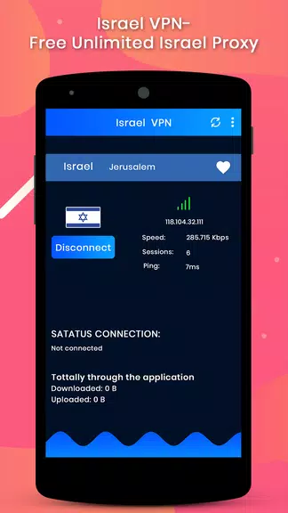 Israel VPN-Free Unlimited Israel Proxy Screenshot1